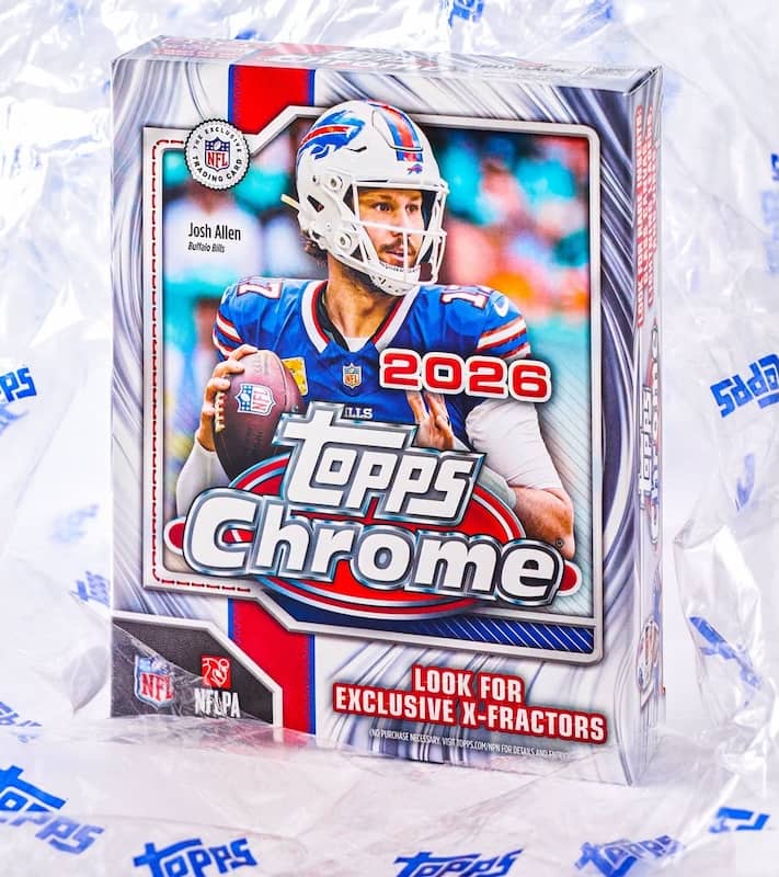 Unsealed 2026 Topps Chrome Football Mega box
