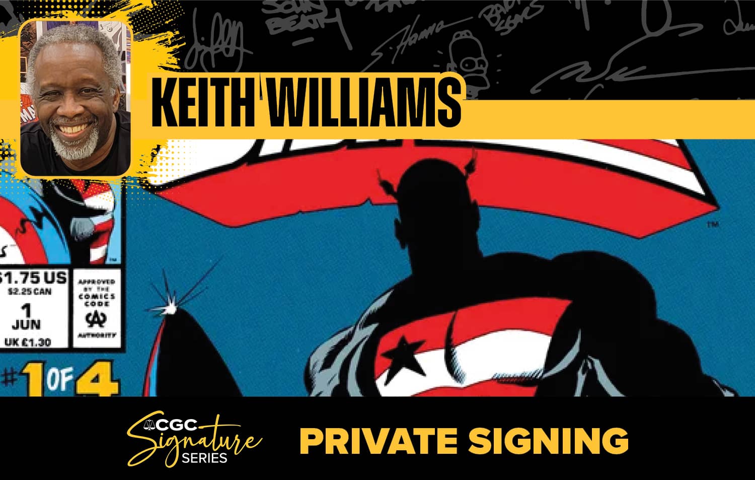 CGC Keith Williams Private Signing: Comics From $80, Cards $60