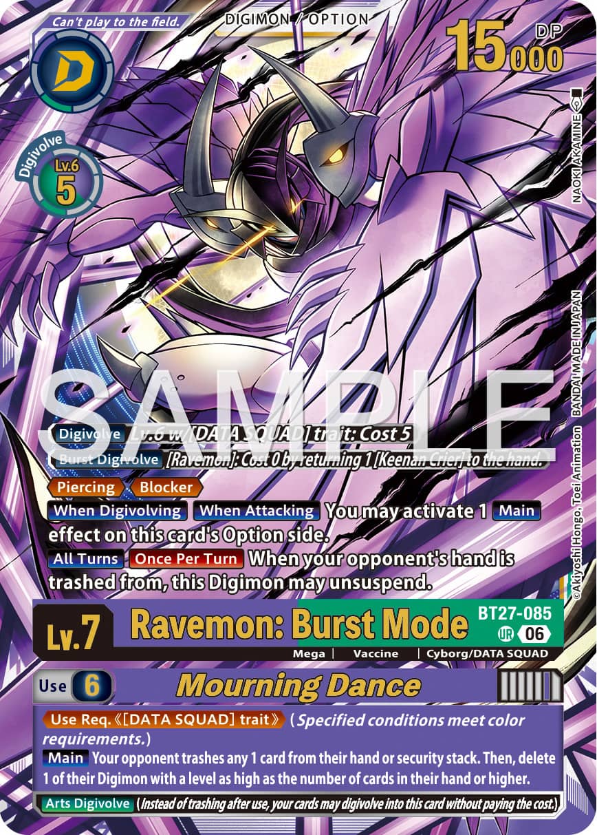 Carte Ravmon: Burst Mode, version anglaise