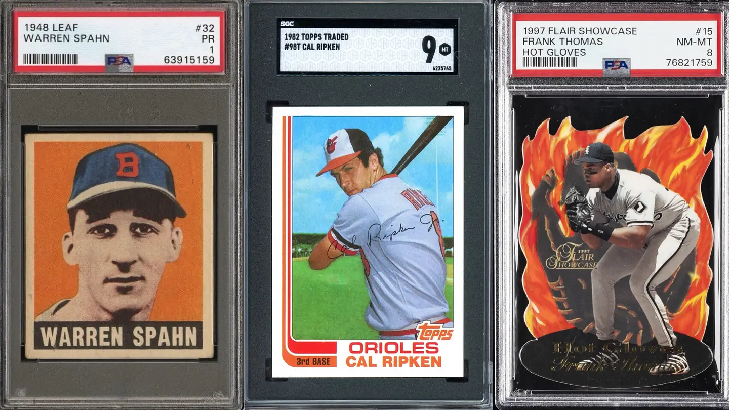 Vintage baseball under $500: one card per decade, 1910s–1950s
