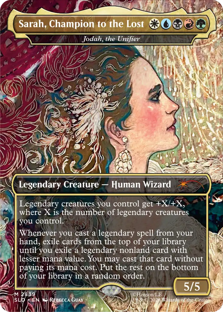 Jodah, the Unifier as "Sarah, Champion to the Lost"