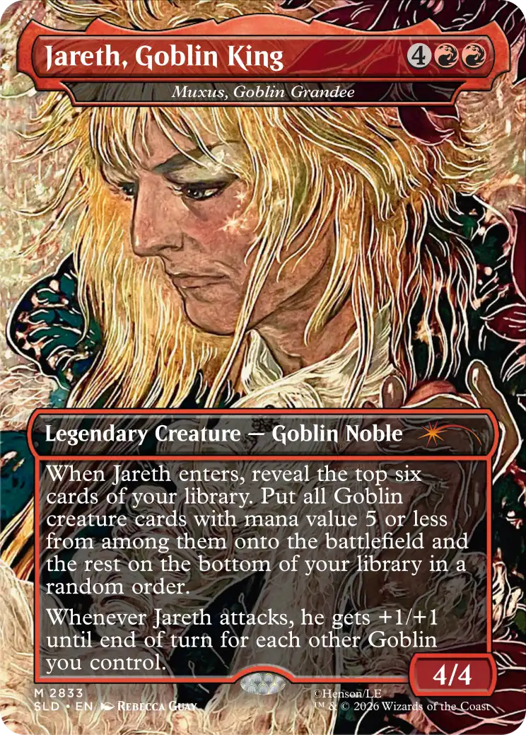 Muxus, Goblin Grandee as "Jareth, Goblin King"
