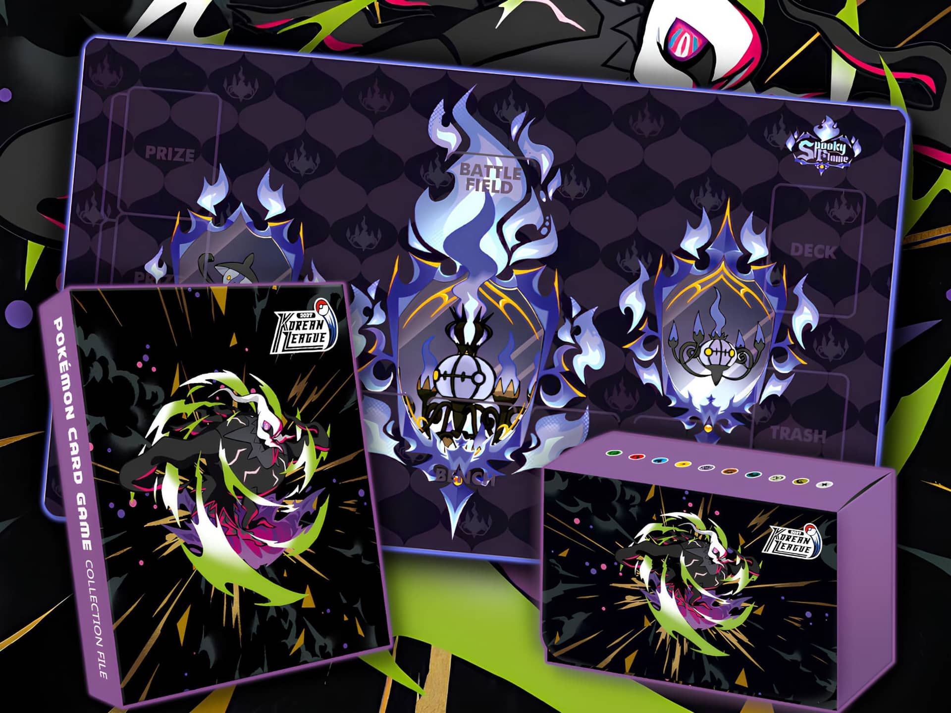 Pokémon TCG Korean League 2027: Mega Darkrai and Mega Chandelure gear