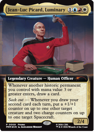 Jean-Luc Picard, Luminary promo card