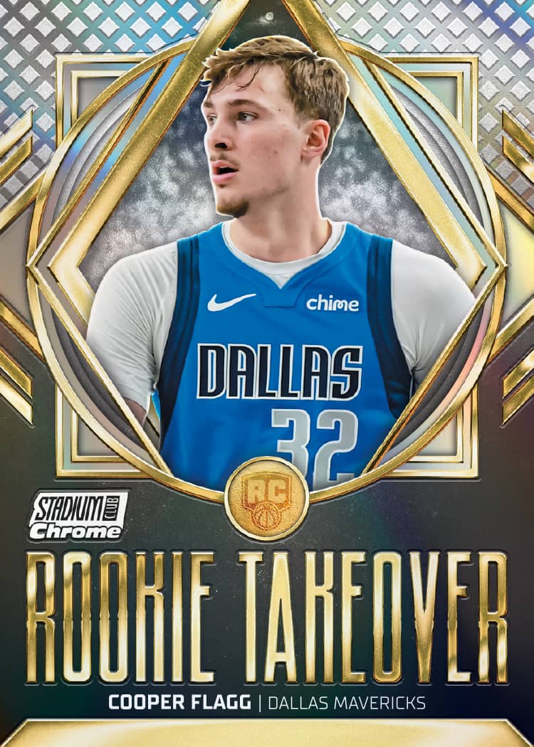 Insert Rookie Takeover Cooper Flagg de Topps Stadium Club Basketball 2025-26