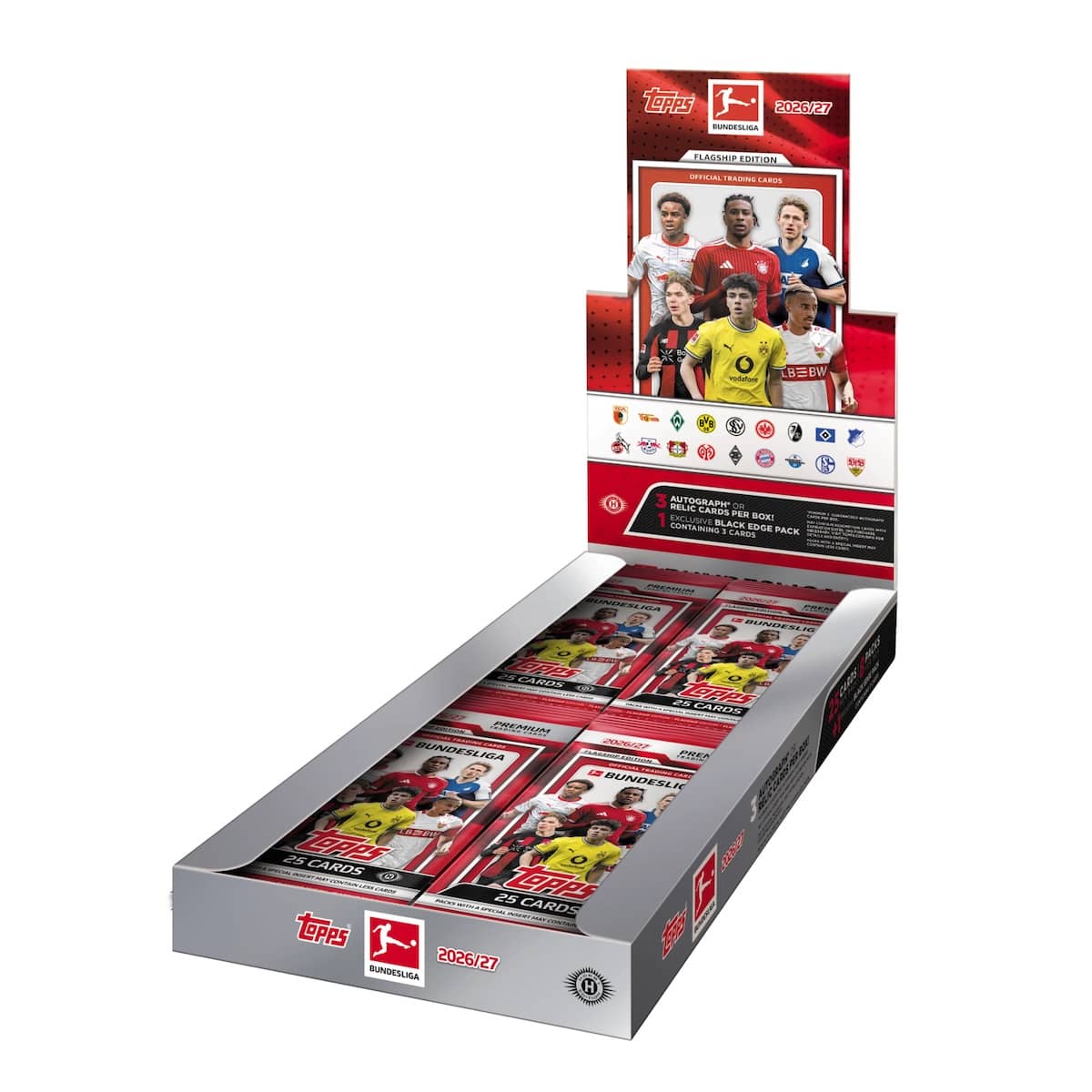 Topps Flagship Bundesliga startet: Jumbo-Box für ca. 84,70 € (94,99 $), 200 Basiskarten