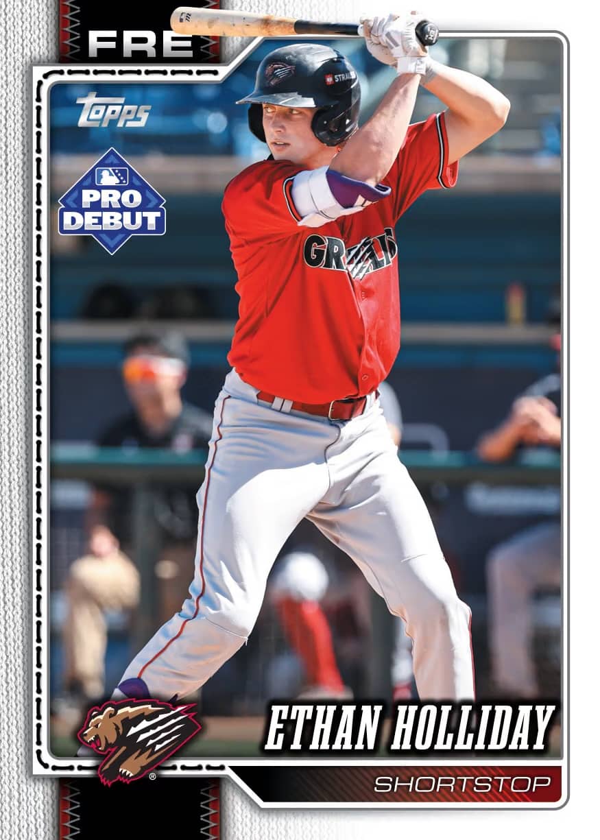 Ethan Holliday base card from 2026 Topps Pro Debut Baseball